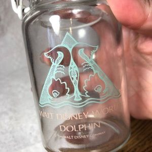 Walt Disney World Dolphin Resort wire hinge lid glass jar memento souvenir